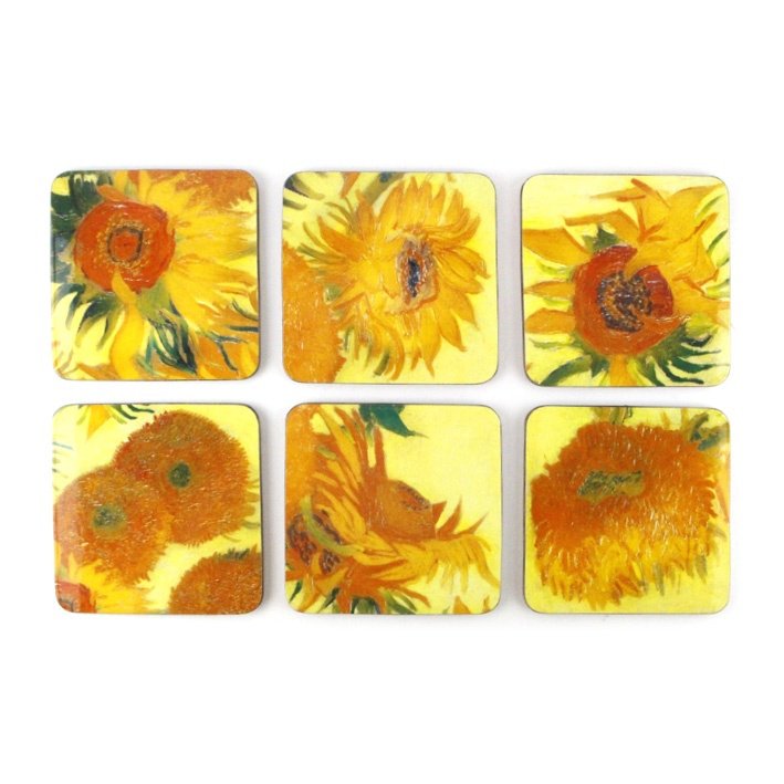 Coasters, Sunflowers, Van Gogh