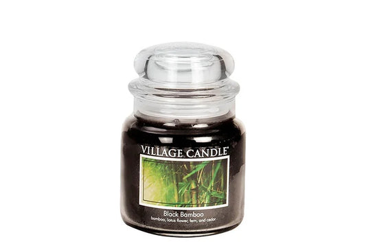 Black Bamboo Scented Candle M-L9,5W9,5H11CM