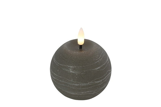 Ball candle LED ro Lyon S gray-L8W8H9.5CM 798749
