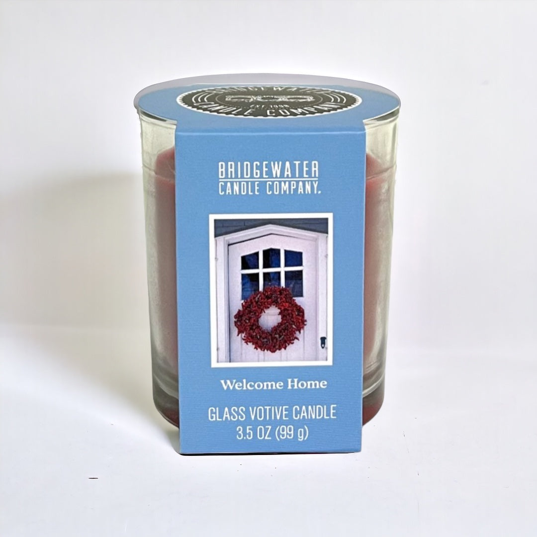 Bridgewater Candle Glass Votive Welcome Home