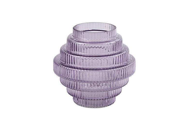 Vase right Alison S purple-L16,5W16,5H16CM