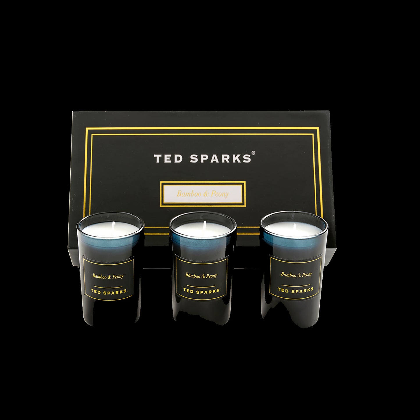 TED SPARKS Mini Candle Gift Set Bamboo &amp; Peony