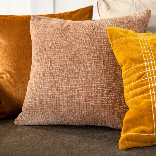 SIBIL - Decorative cushion 45x45 cm - Cork - pink