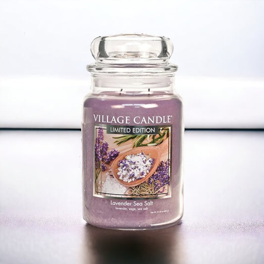 Lavender Sea Salt Scented Candle L