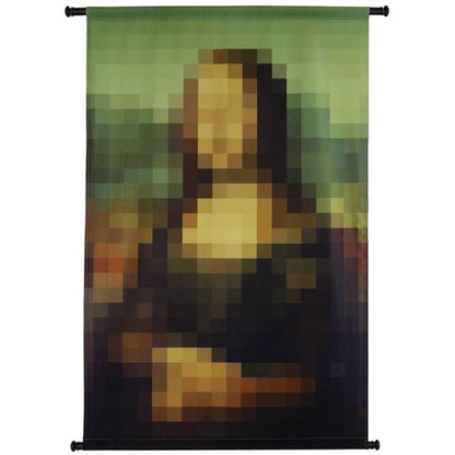 Wandbehang Mona Lisa Samtgrün 83 x 110 cm