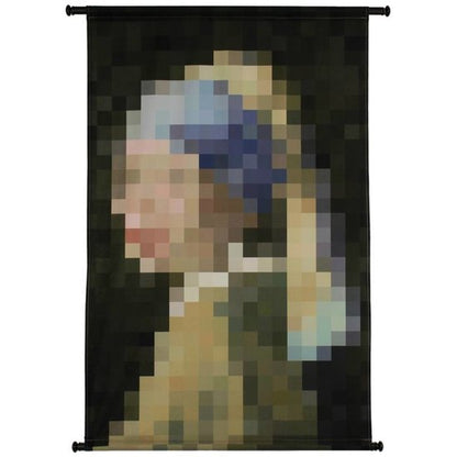 Wandbehang Lady Pearl Velvet Blau 83 x 110 cm