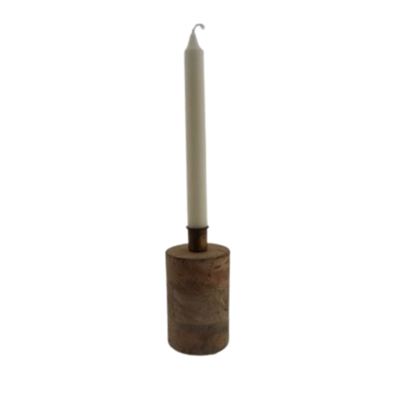 Kerzenhalter aus Holz 8x8x14 cm