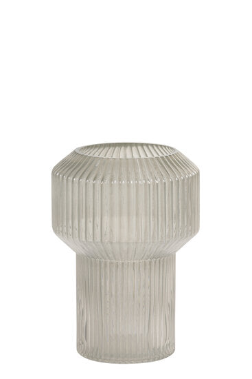Vase Ø16x23 cm LEILA glass warm gray now €13.50