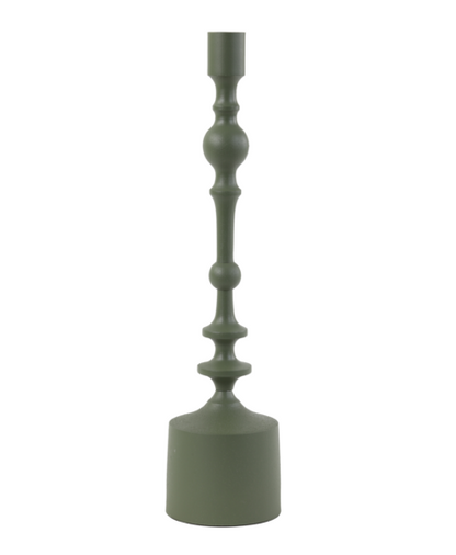 Kerzenständer Ø10x42 cm SHEVA mattes Olivgrün