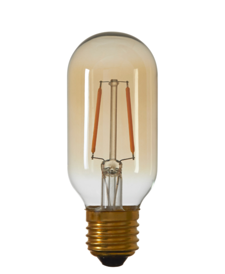 LED staaf breed Ø4,5x11 cm LIGHT 2W amber E27 dimbaar