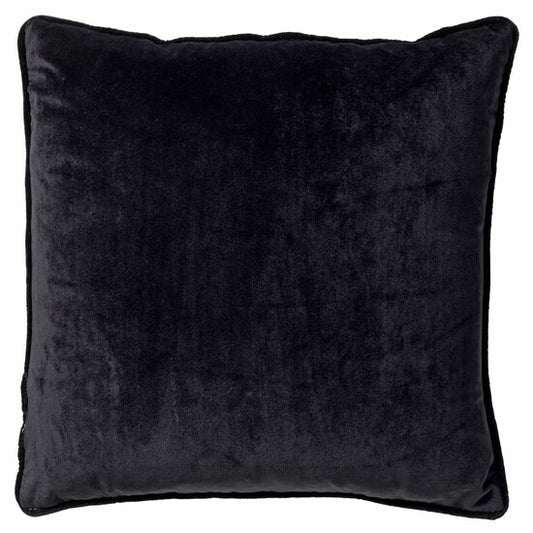 FINN - Cushion velvet Raven 45x45 cm - black