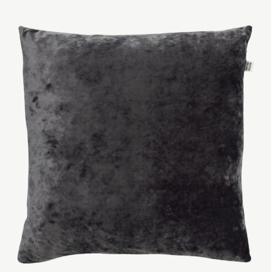 SKY - Decorative cushion velvet Charcoal Gray 45x45 cm - grey