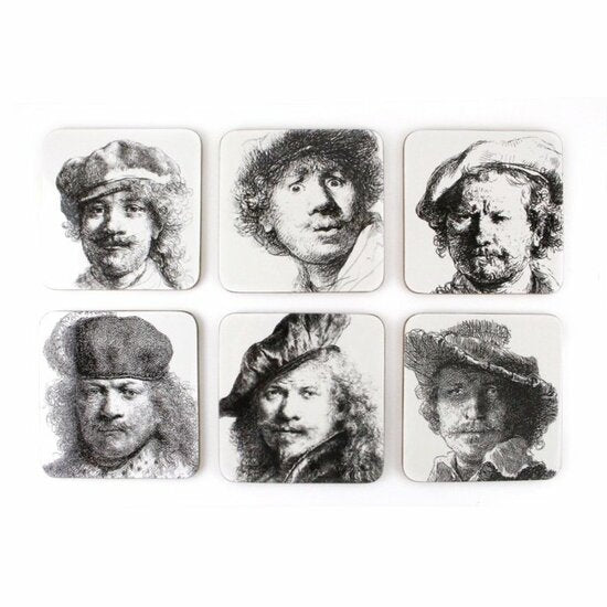 Coasters, Self Portraits, Rembrandt