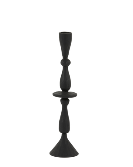 Candlestick Ø7x28.5 cm CASANDRA matte black