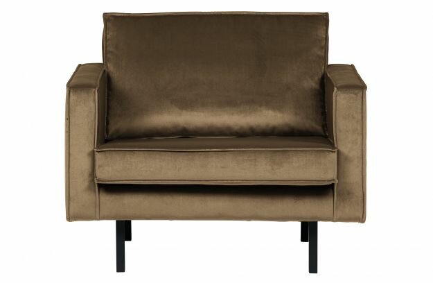 RODEO FAUTEUIL VELVET TAUPE - can only be collected in our store in Hengelo
