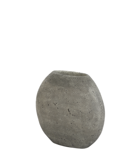Vase deco 30x11.5x27.5 cm RAYSKIN grey